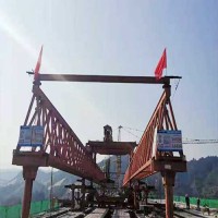 重载大跨标杆，大型架桥机硬核架梁！