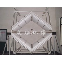 陕西除雾器定做@河北众瑞环保公司加工菱形屋脊除雾器