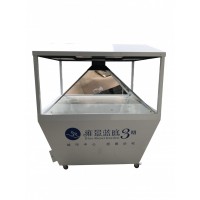 定制全息360投影柜 倒金字塔设计 多媒体触摸液晶屏一体机
