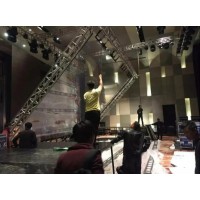 时代中视制作裸眼3D虚拟舞台 高清45度反射成像透明膜