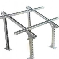 光伏配件热镀锌C型钢光伏支架 抗压性强 安装方便