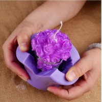 易脱模耐用性强 细节还原度高的手工蜡烛模具硅胶