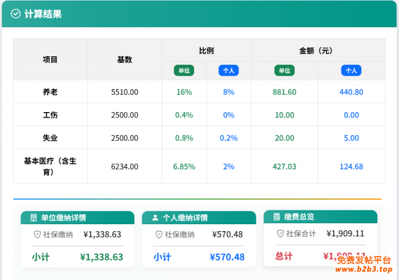 2026年1月社保费