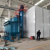 量身定制刮板式喷砂房除锈清污效率高