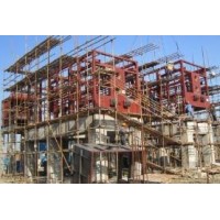 沧州钢管外架出租租赁_启智建筑器材加工定制钢管搭建