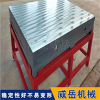 重型铸铁装配平台加强筋设计承重强