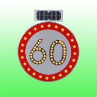 太阳能限速标志 圆形发发光标志牌生产厂家