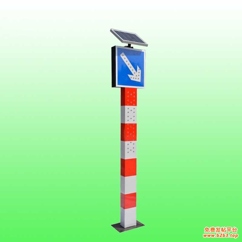 太阳能交通警示柱