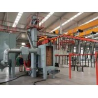 吉林悬挂式抛丸机订做厂家-泊头兴泊铸造订做通过式悬链抛丸机