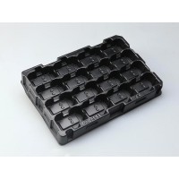 金桥电子吸塑托盘厂家 防静电tray盘 防静电吸塑盒广舟