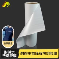 耐盐热熔膜服装耐水洗热熔胶膜 耐盐胶膜适用服装鞋材箱包热熔膜