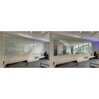 电控变色隐私膜 智能调光玻璃 定制办公室隔断 透光率高
