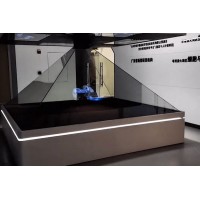 定制全息360投影柜 倒金字塔设计 多媒体触摸液晶屏一体机