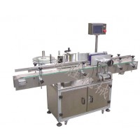 石家庄科胜上平面贴标机|火腿肠贴标机