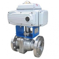 法兰电动切断球阀 厂家ZDRR系列电动球阀