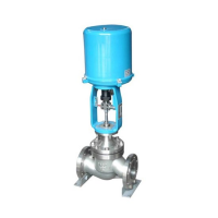 法兰电子式电动套筒调节阀 电动调节阀