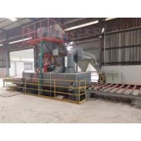 广东通过式辊道抛丸机生产|泊头兴泊铸造订做辊道通过式抛丸机