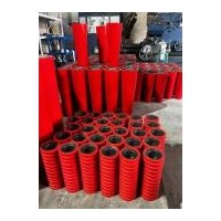 河南锥形调心托辊加工企业~跃兴输送厂价定制锥形调心托辊