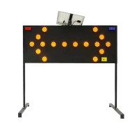 黑色太阳能导向牌 led箭头诱导屏交通设施厂家直销