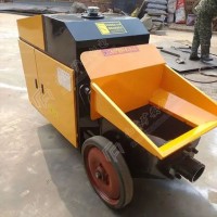 卧式二次构造柱泵带有行走轮 移动 定位方便灵活