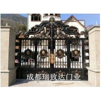 成都电动铁艺门庭院门定制门钢制门安装18980015568